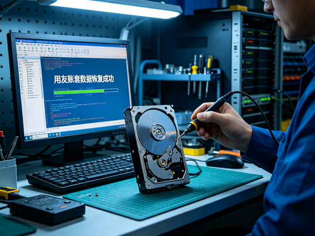 320G机械硬盘突发故障！财会公司用友全套账套丢失，无损恢复实战