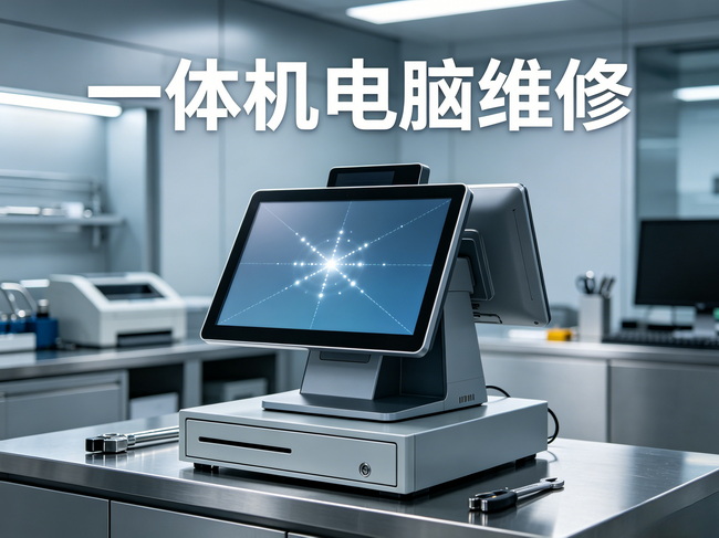 门店收银一体机花屏、触摸失灵，收银结账卡顿维修案例